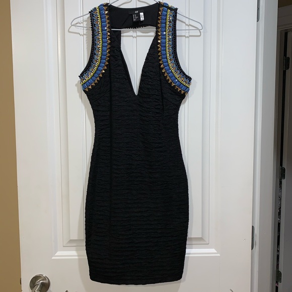 H&M x Beyoncé black embellished dress - Picture 2 of 5